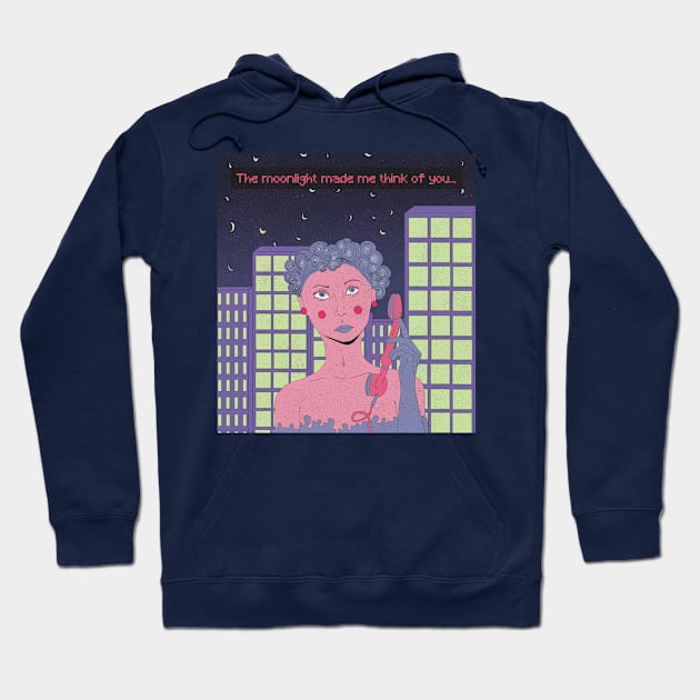 Moonlight Hoodie by Rubbish Cartoon